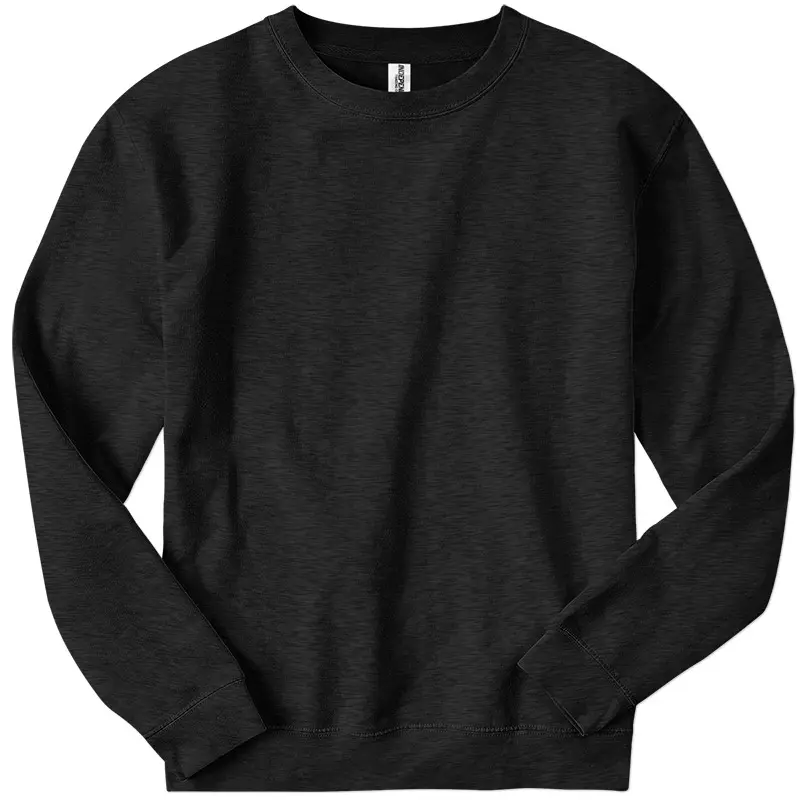 Plain grey crew-neck sweatshirt