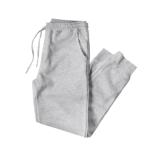 GreyTrackpants White Long Sleeve Golf Shirt